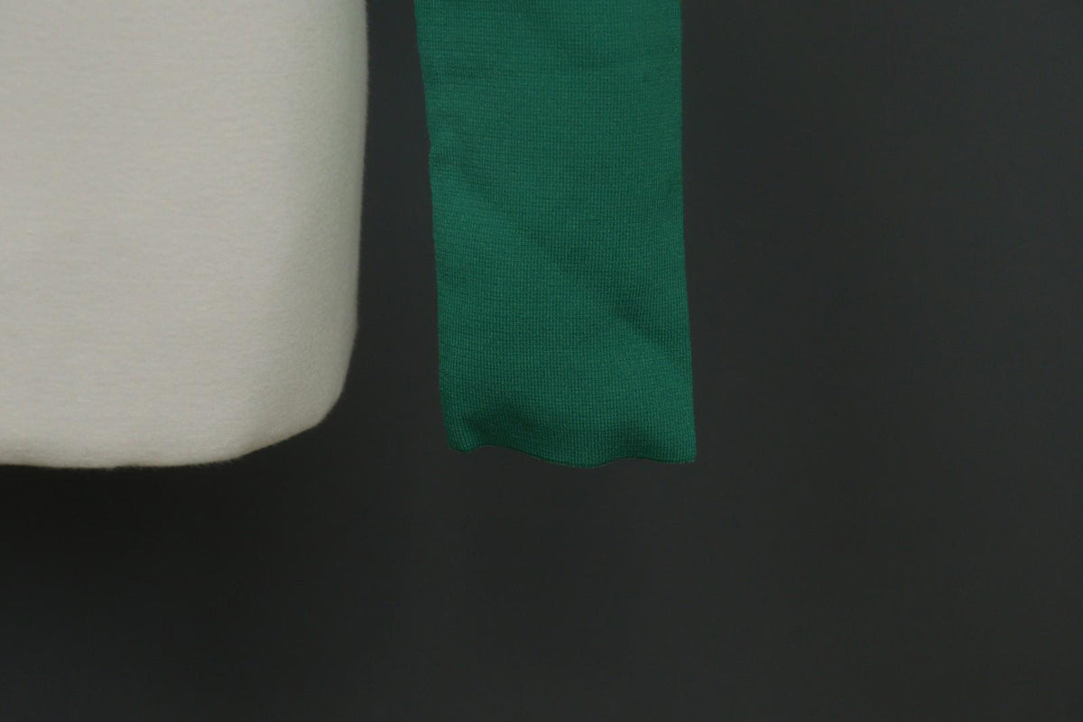 SEZANE Green Knitted Casual Mock Neck Long Sleeve Button Front Cardigan Sweater
