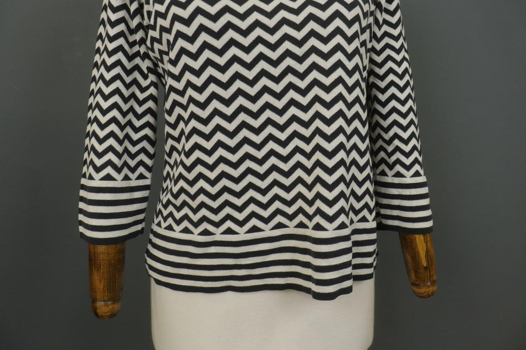 WEEKEND MAX MARA Multi Striped Knitted Long Sleeve Round Neck Sweater – Size XL