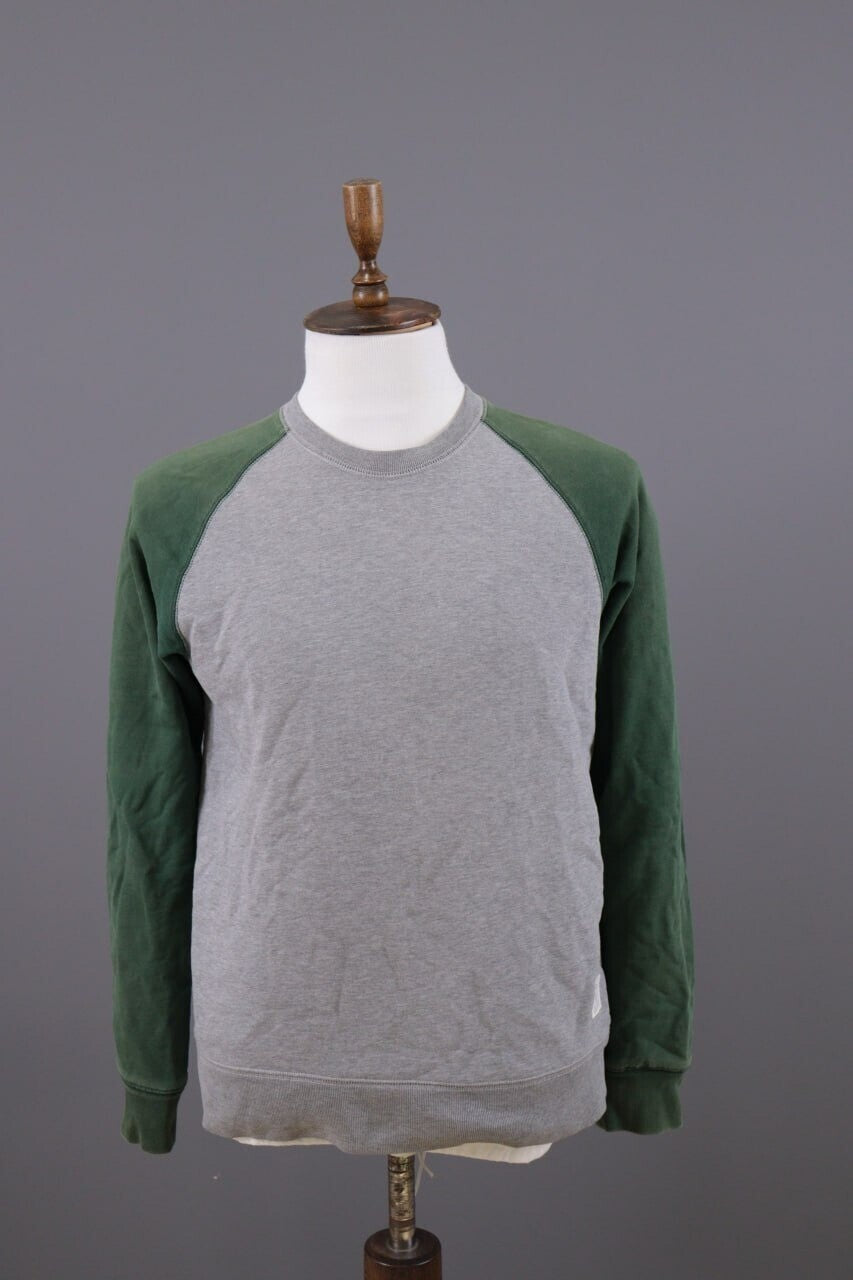 Carhartt Holbrook BI-Color Sweatshirt Gray/Green Sweater – Size M