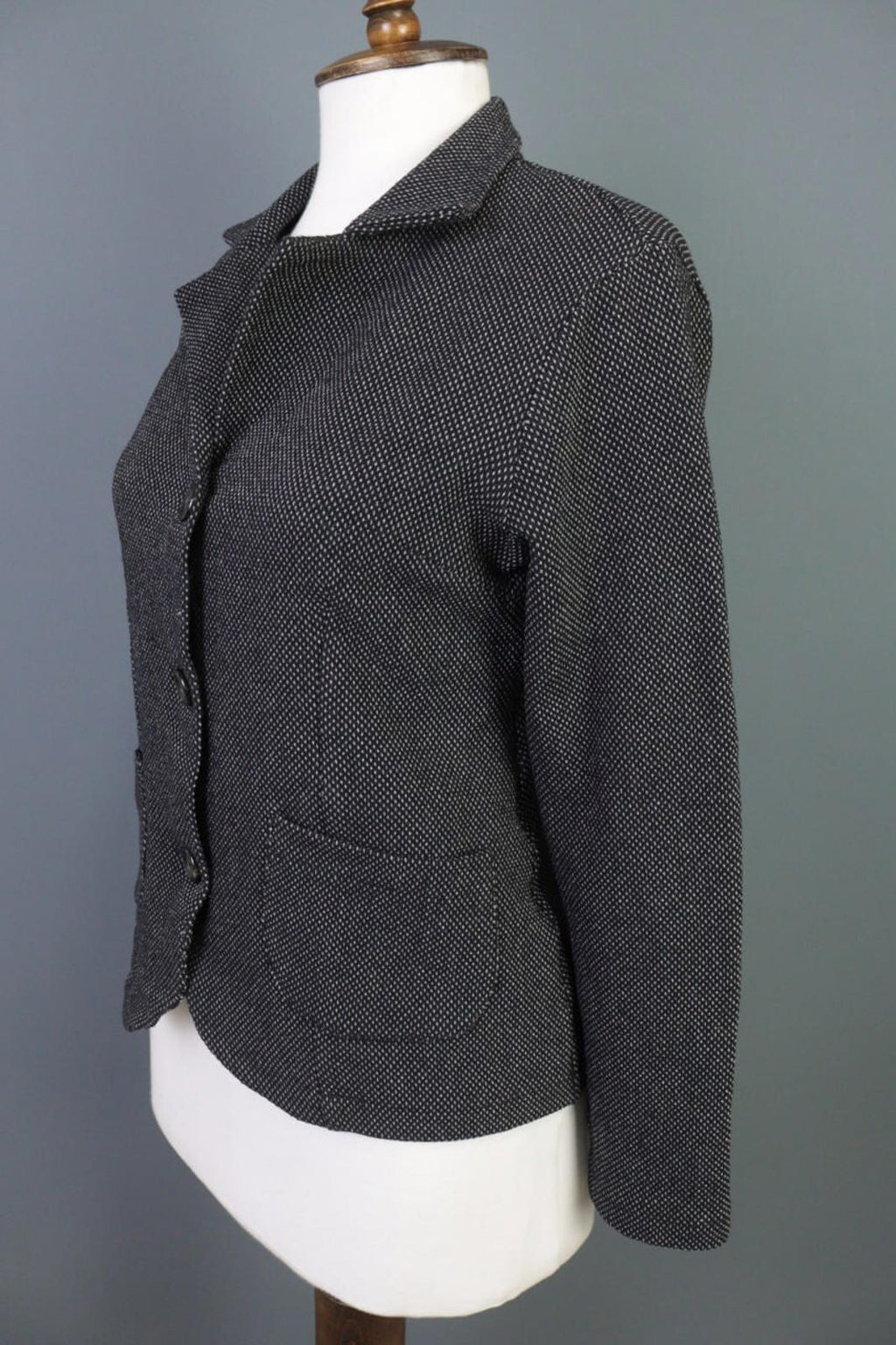TRANSIT PAR SUCH Gray Designer Wool Business Blazer Jacket – Size 3