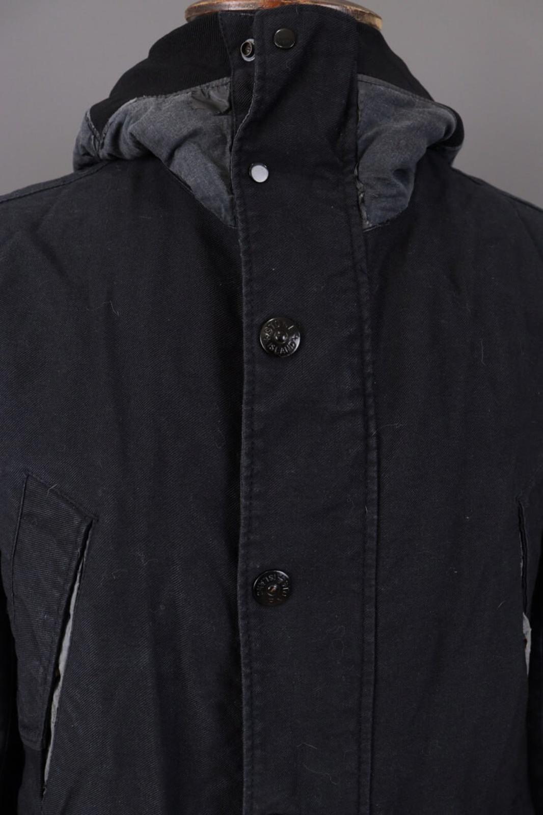 STONE ISLAND Blue Wool Multipockets Cago Hooded Full Zip Jacket – Size L
