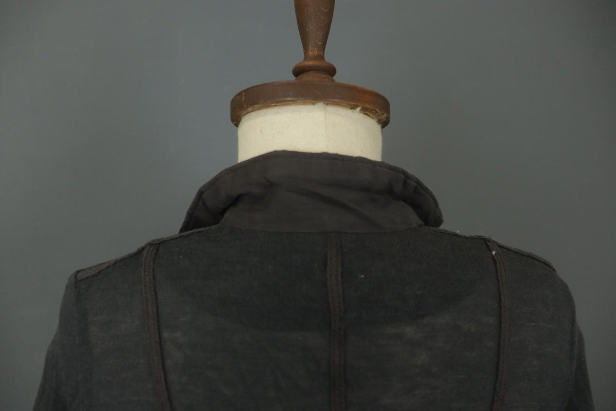 ANNETTE GORTZ Black Wool Collared Long Sleeve Button Front Shirt Top – Size XS