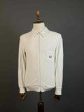 Fred Perry Reissues White Long Sleeze Full Zip Sweater – Men's S
