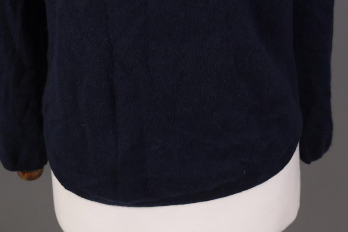 SMINFINITY Blue 100% Cashmere Knit Oversized Sweater S
