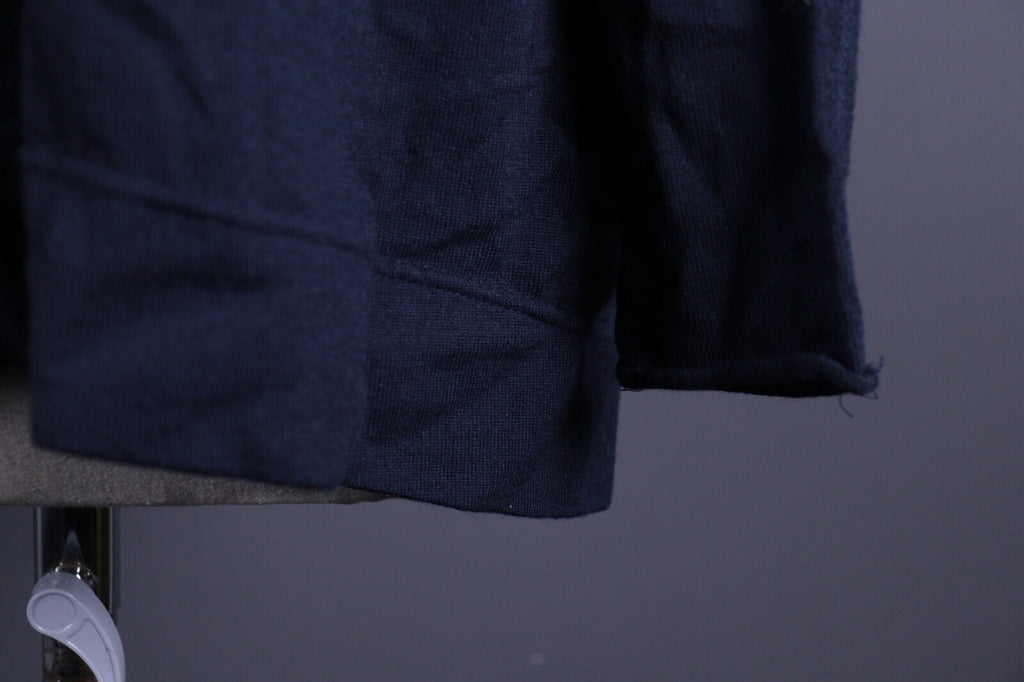 Annette Gortz Dark Blue Wool Hooded Oversized Sweater – Size M