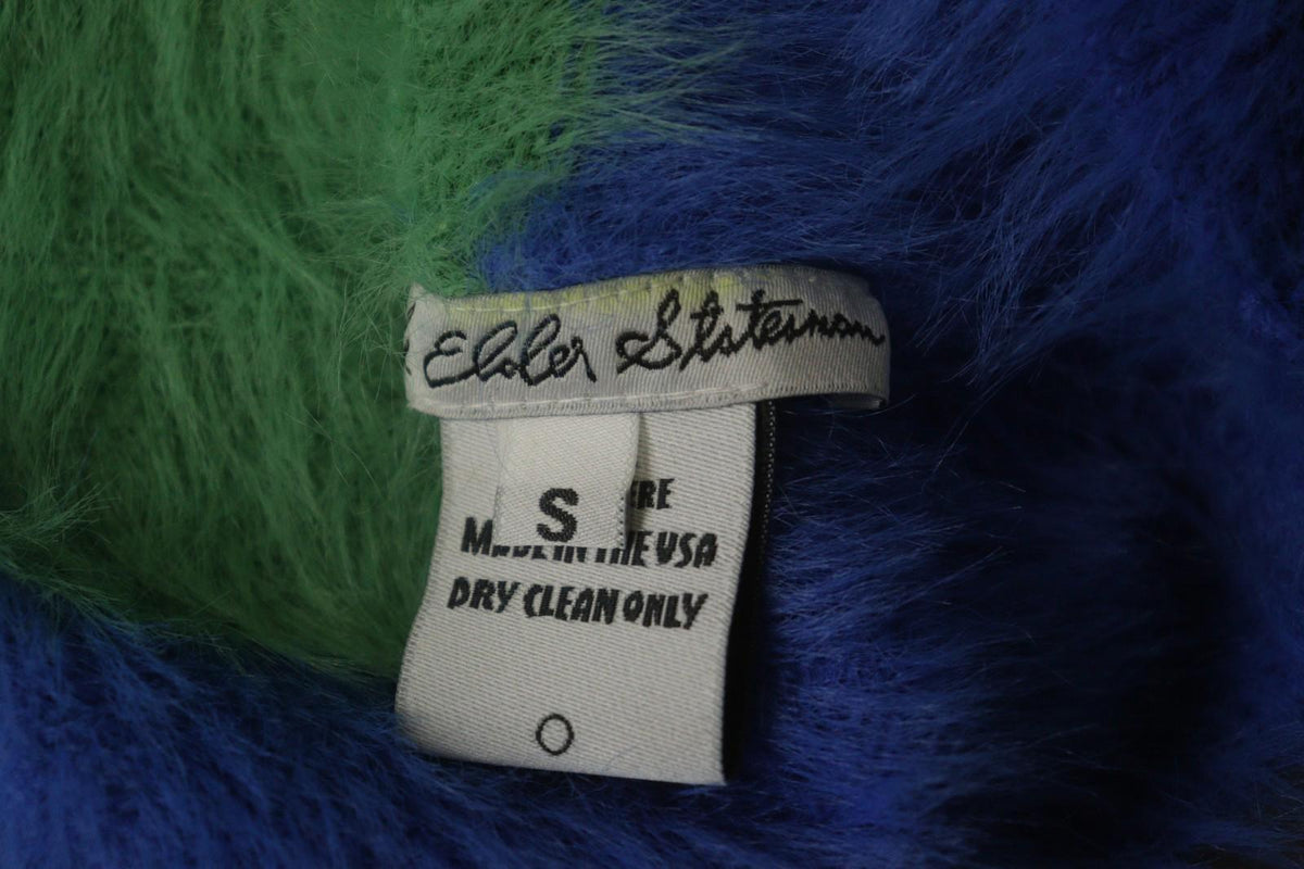 Elder Statesman Colorful 100% Cashmere V-Neck Button Front Cardigan Sweater Sz S