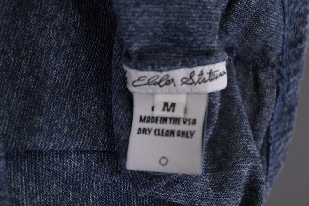 THE ELDER STATESMAN Blue Cashmere Knit Oversized Sweater M