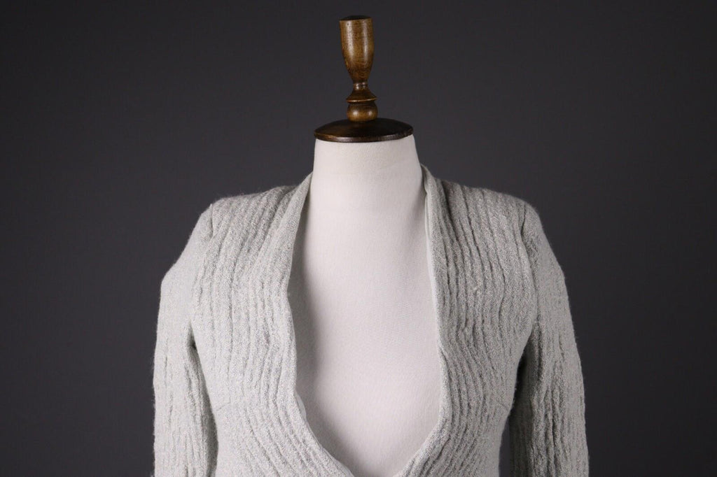ISABEL MARANT ETOILE Gray Wool Tweed One Button Blazer Jacket – Size 40
