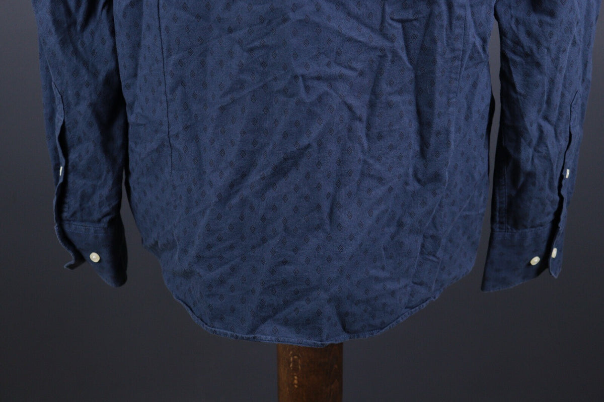 Barbour Tailored Fit Blue Long Sleeve Button Down Shirt – Size EUR XL / USA L