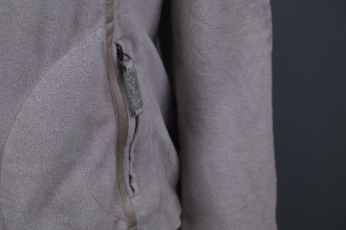 FRAUENSCHUH Gray Mock Neck Zipper Long Sleeve Zip Pockets Fleece Jacket – Size L
