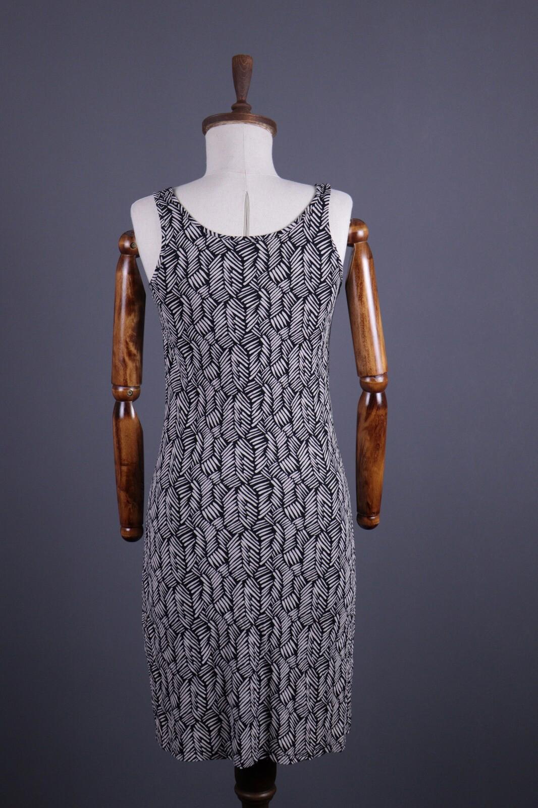 GUDRUN SJODEN Blacl Designer Summer Sleeveless Long Blouson Shift Dress – Size S