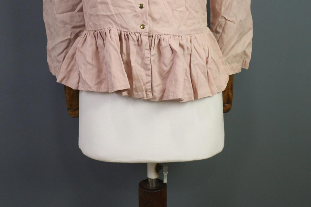 STINE GOYA Pink 3/4 Sleeve Ballon Printed Button Blouse Shirt Top – Size M