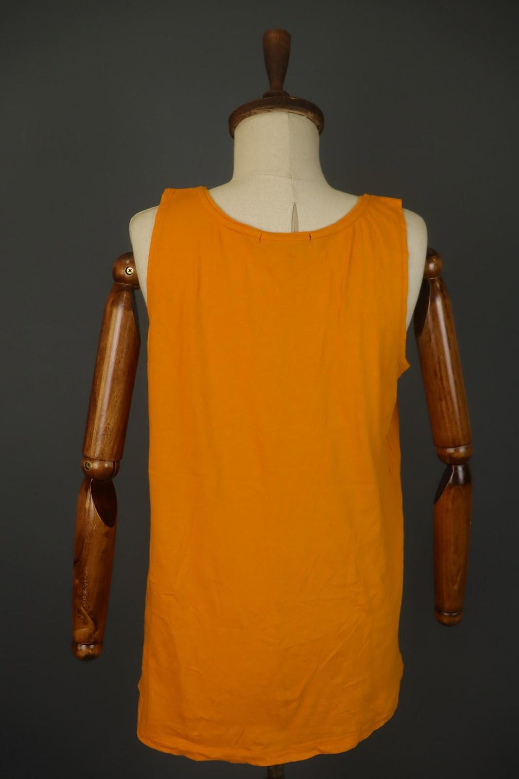 GUDRUN SJODEN Yellow Sleeveless Round Neck Stretch Pullover Tank Top – Size M – Used