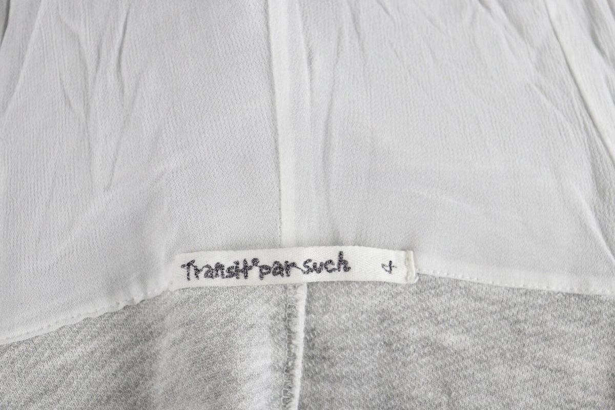 TRANSIT PAR SUCH White Designer Full Zip Hoodie Sweater – Size 4