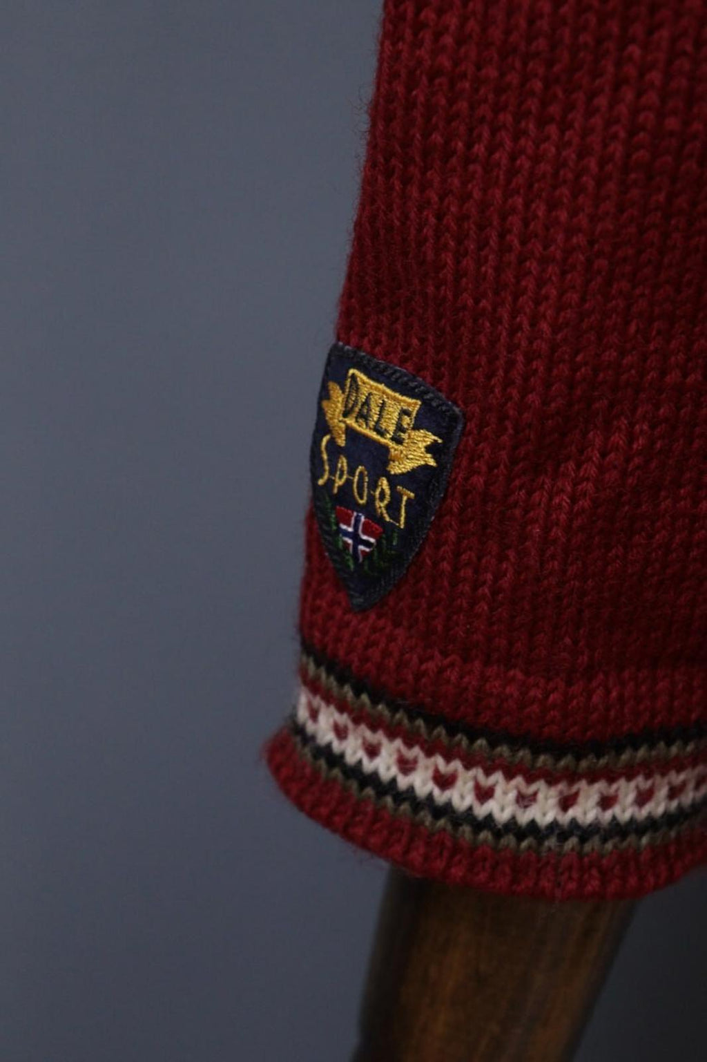 DALE OF NORWAY Sport Red Fair Isle 1/4 Zip Insulated Knit Ski Sweater Sz XS