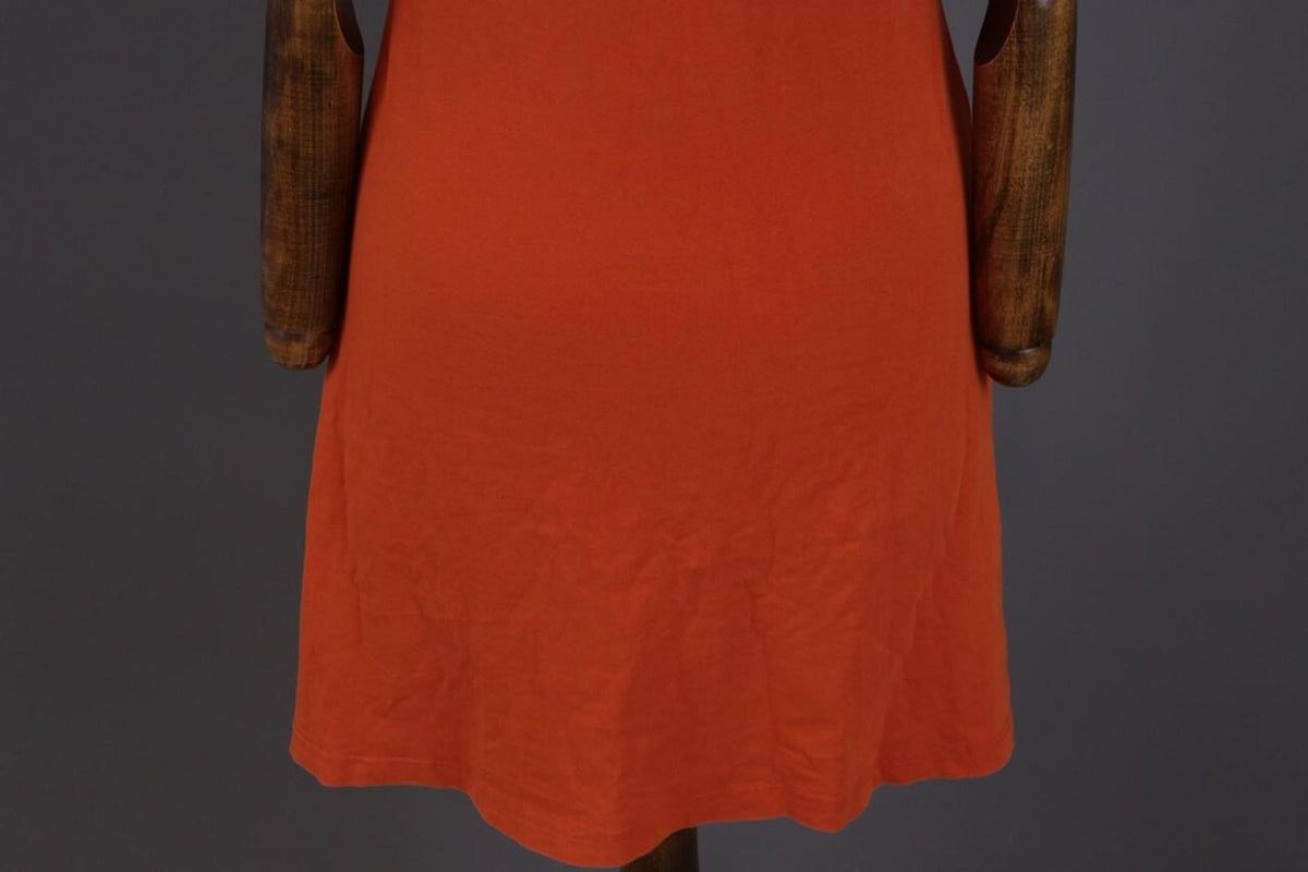 GUDRUN SJODEN Orange Summer A-Lien Tunic Dress – Size S