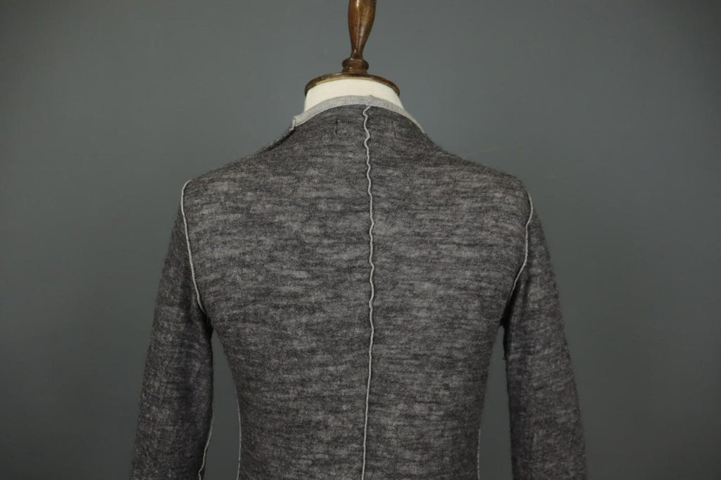 RUNDHOLZ BLACK LABEL Gray Cotton Long Sleeve Open Front Cardigan Sweater – Size 0S
