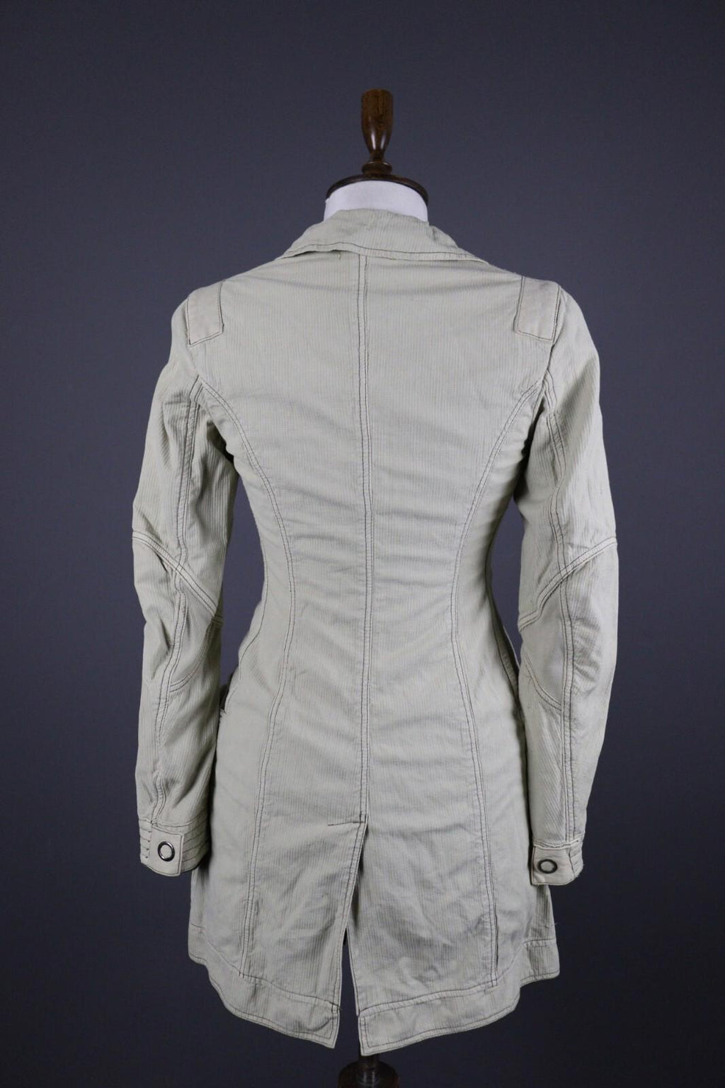 TRANSIT PAR SUCH 391 Beige Designer Two Pockets Lightweight Coat Jacket – Size 2