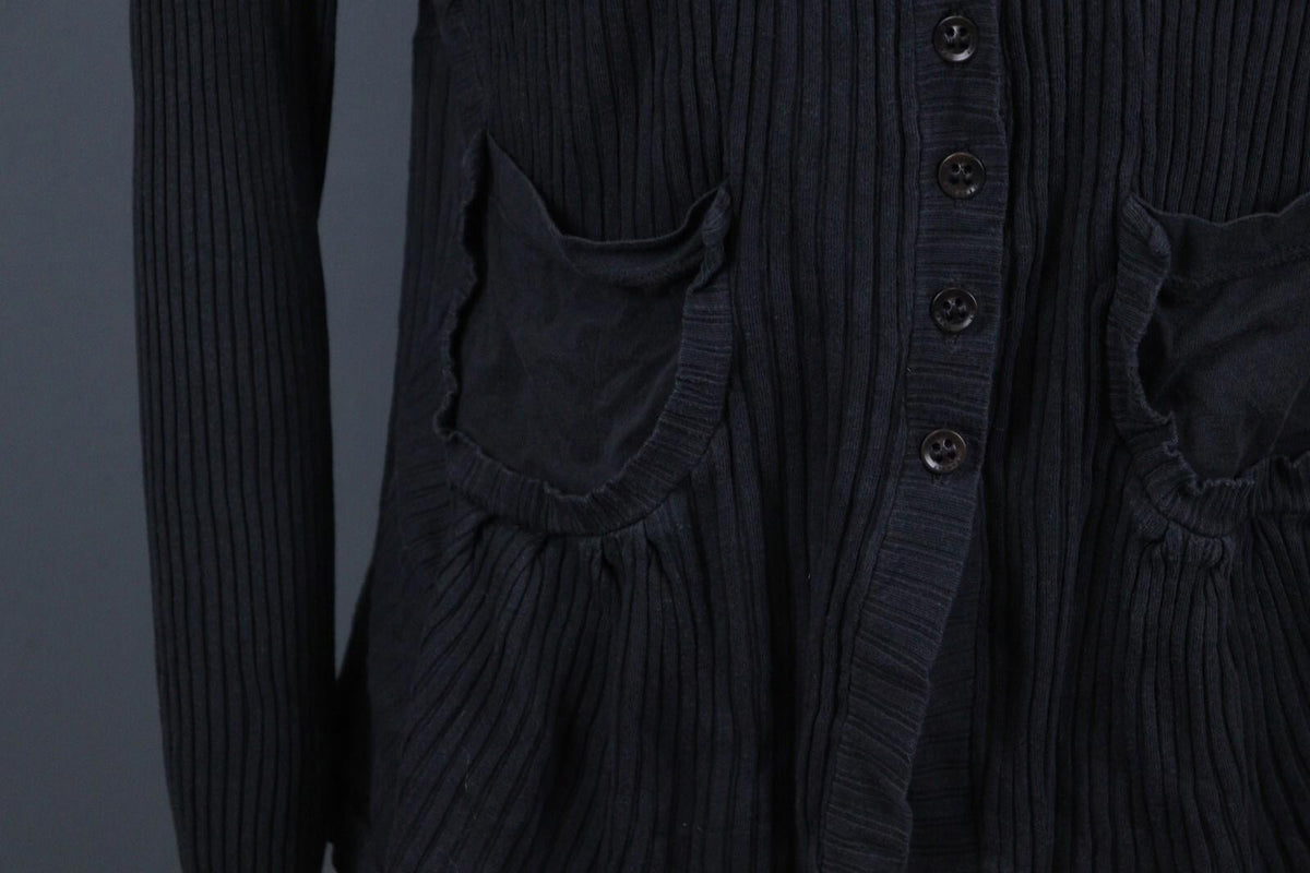 TRANSIT PAR SUCH Black Long Sleeve Lightweight Cardigan Sweater – Size 4