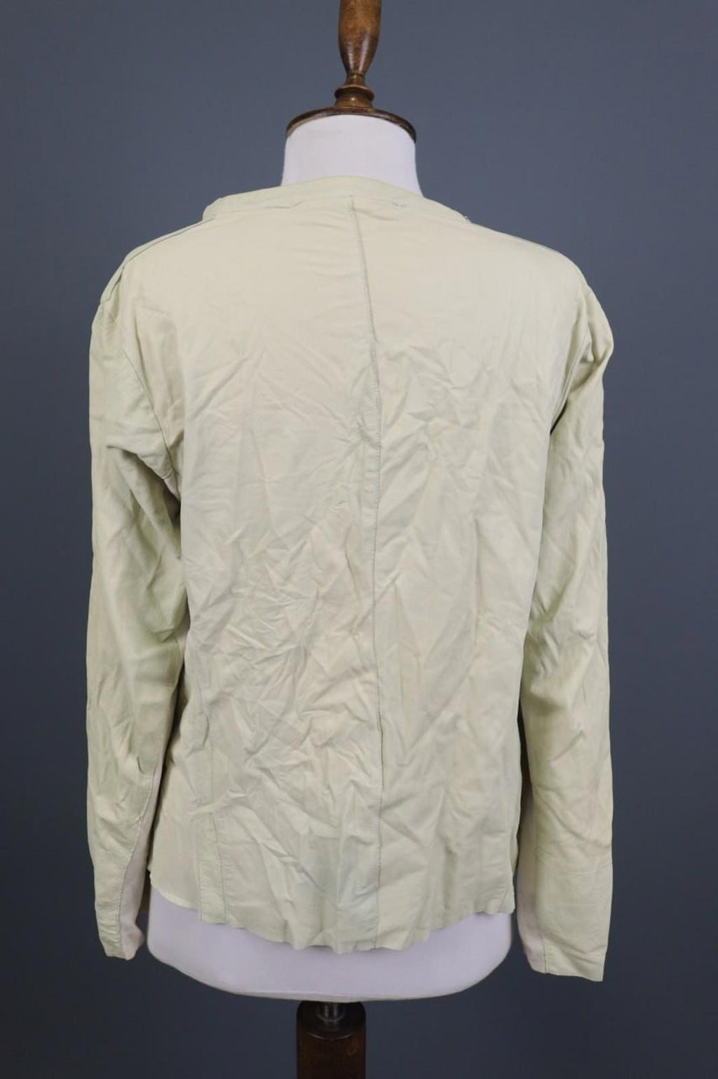TRANSIT PAR-SUCH Beige 100%Cotton Long Sleeve Snap Front Drawstring Jacket Sz 2