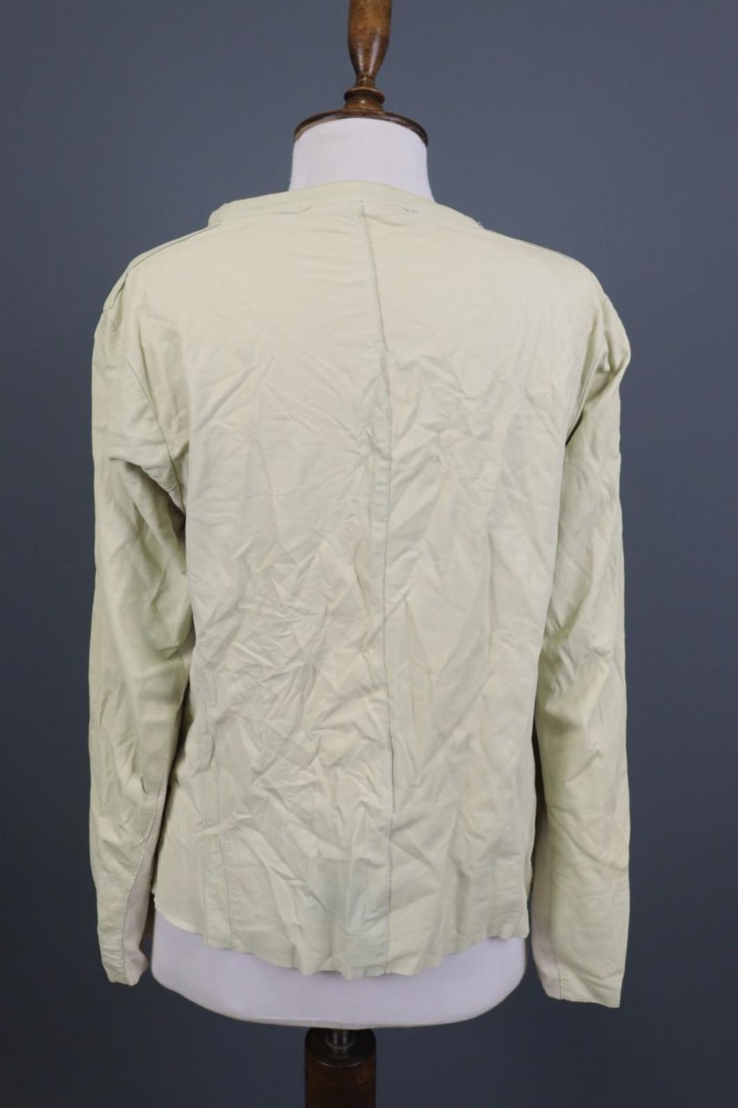 TRANSIT PAR-SUCH Beige 100%Cotton Long Sleeve Snap Front Drawstring Jacket Sz 2