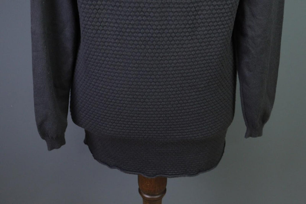 SARAH PACINI Gray Knit Lagenlook Sweater Tunic One Size