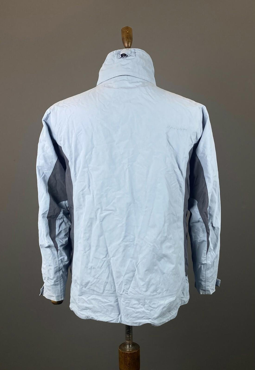 MAMMUT DRY TECH Waterproof Blue Nylon Full Zip High Neck Ski Jacket – Size L