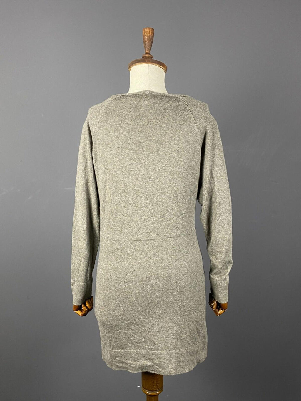 OSKA Regular Fit Cashmere Lagenlook Long Sleeve Sweater Midi Dress – Size 1