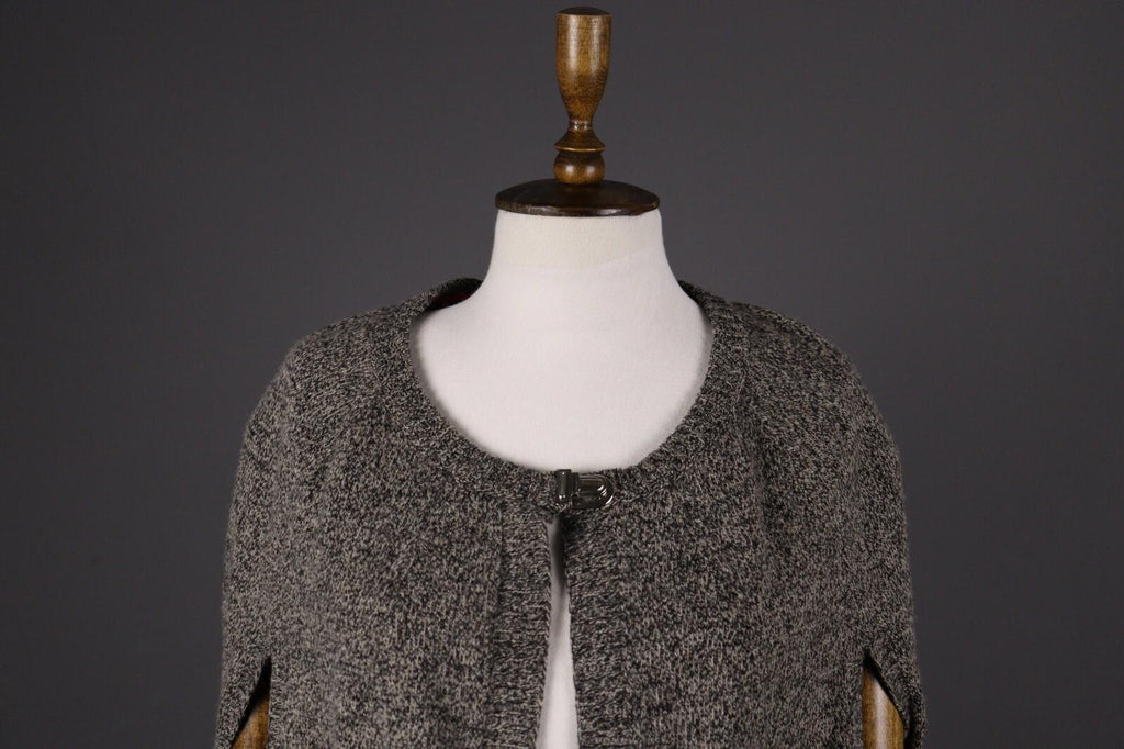 COP COPINE Gray Designer Knit Drape Cardigan Sweater – Size M