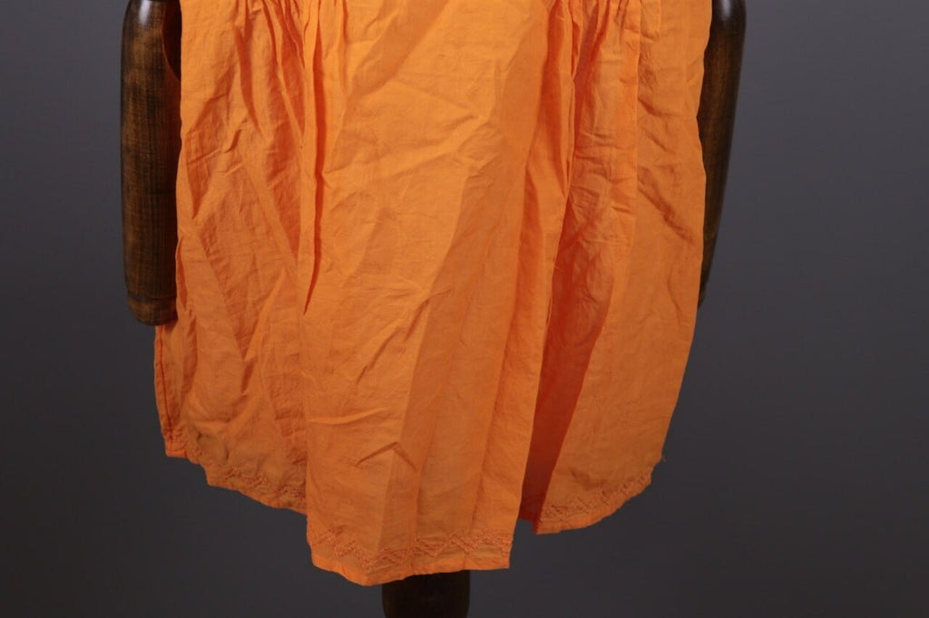 Gudrun Sjoden Orange Lagenlook Blouson Midi Tunic Dress – Size M