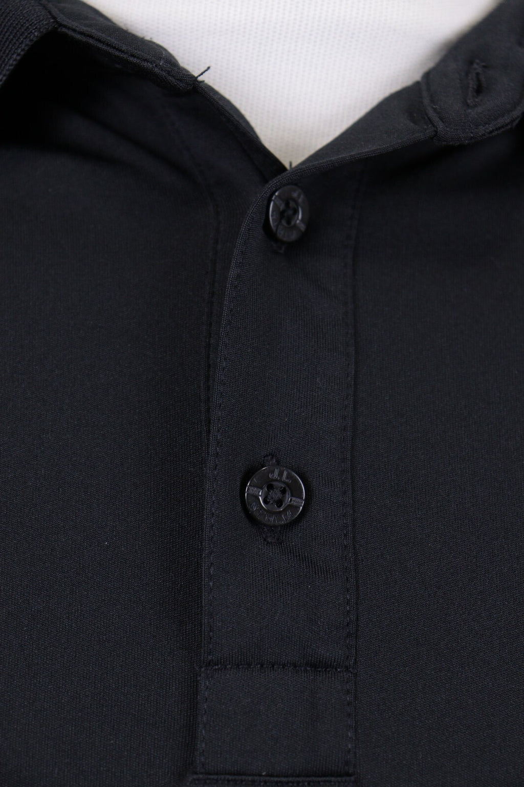 J.Lindeberg Regular Fit Sport Golf Black Short Sleeve Polo Shirt – Size M