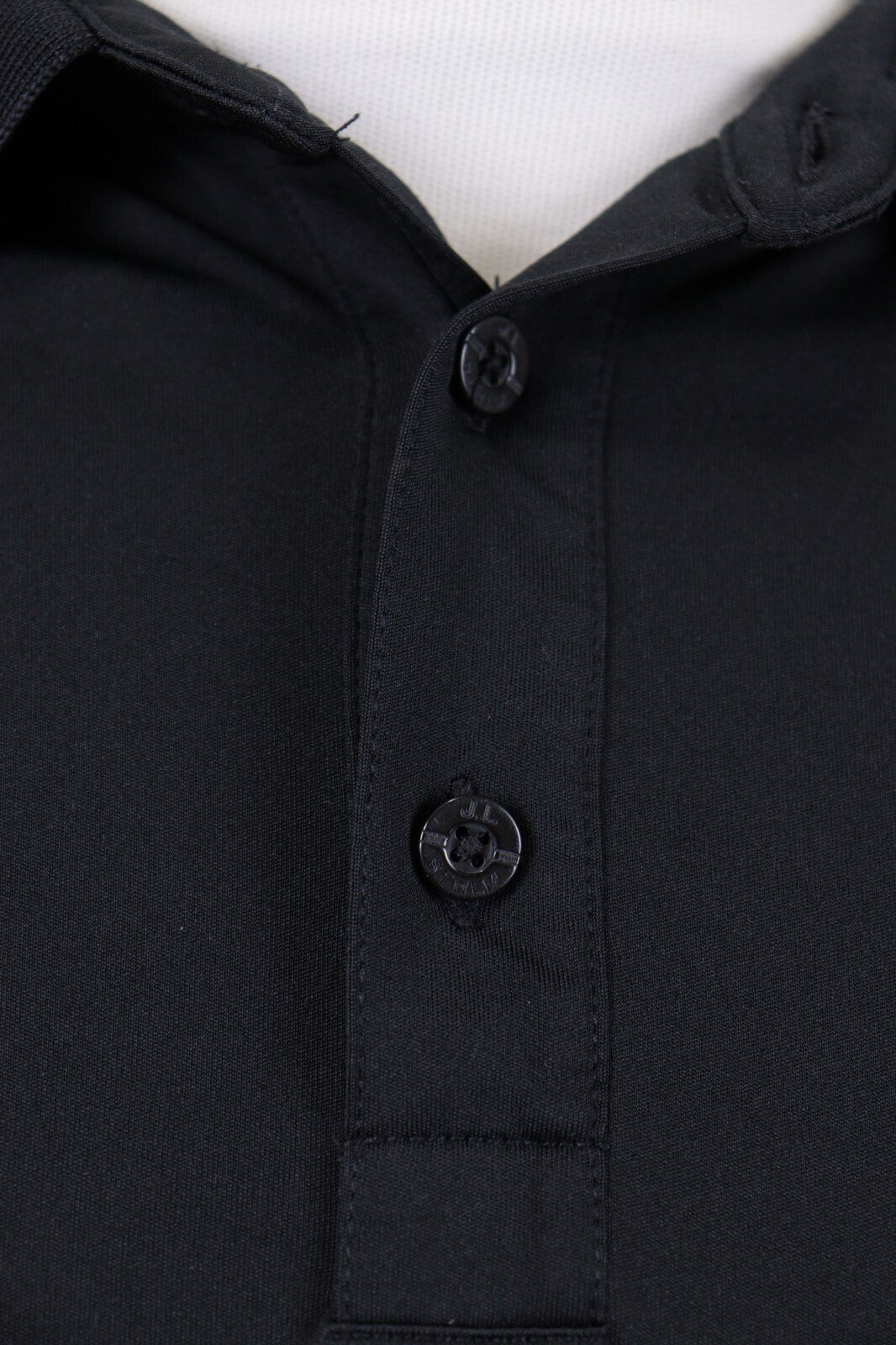 J.Lindeberg Regular Fit Sport Golf Black Short Sleeve Polo Shirt – Size M
