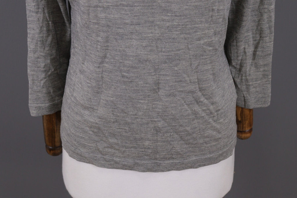 J. Crew Gray Merino Wool Sweater Long Sleeve Top – Size L