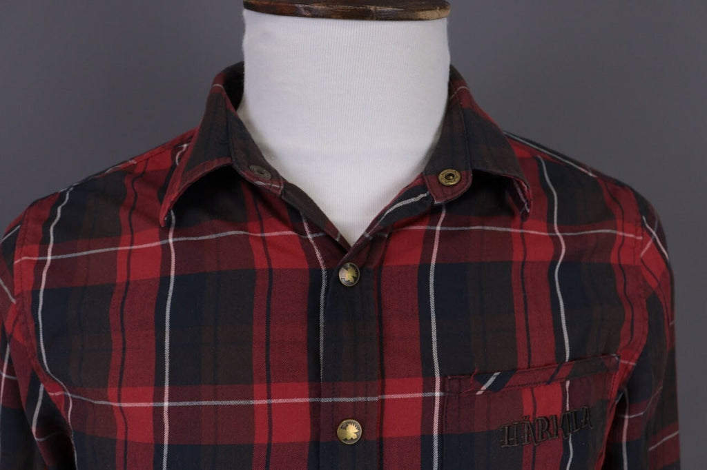 Härkila of Scandinavia Plaid Wool Check Long Sleeve Wool Overshirt Shirt – Size M – Used