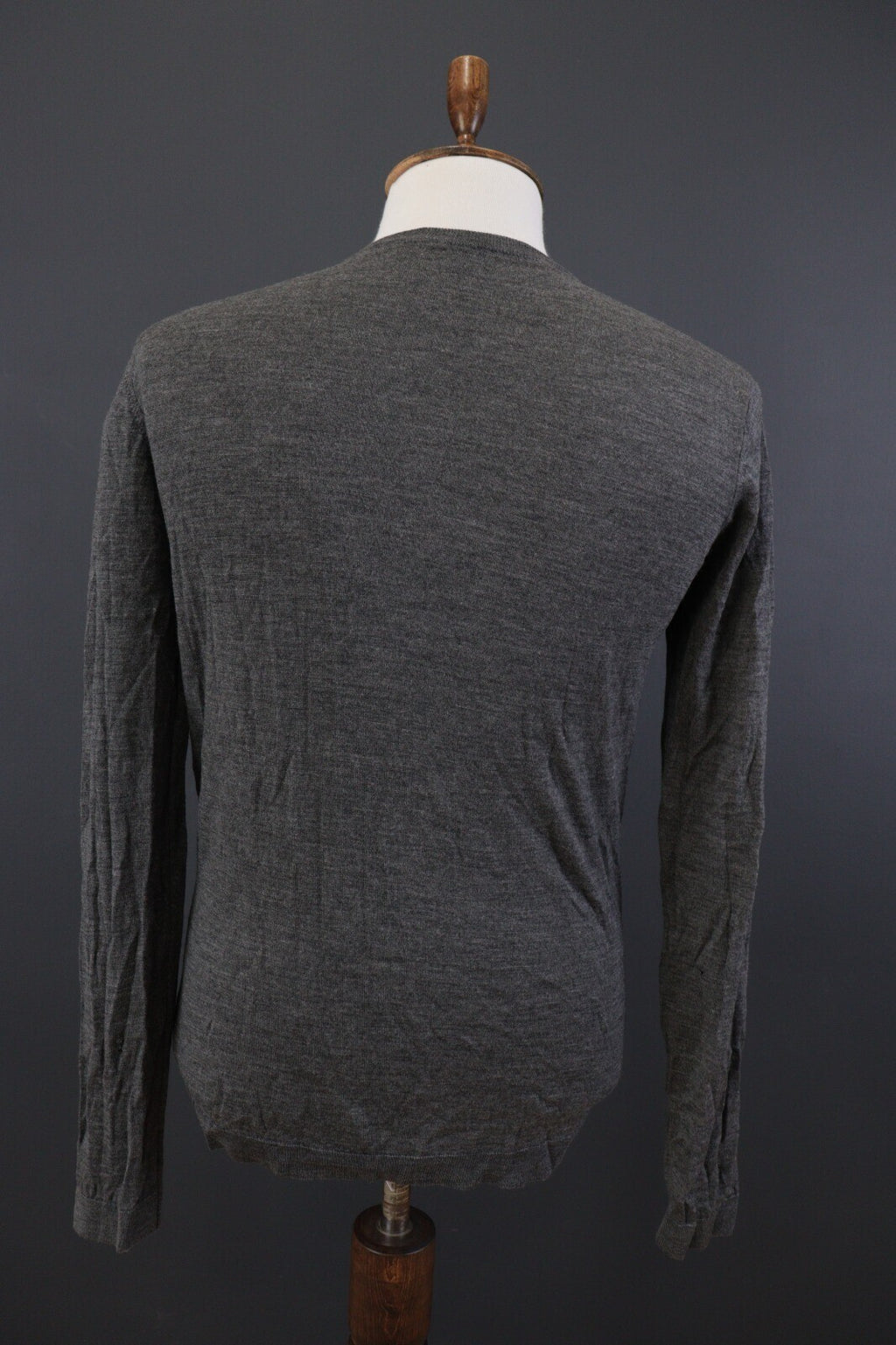 Nudie Jeans Co Gray V-Neck Classic Men's Cardigan Sweater – Size L