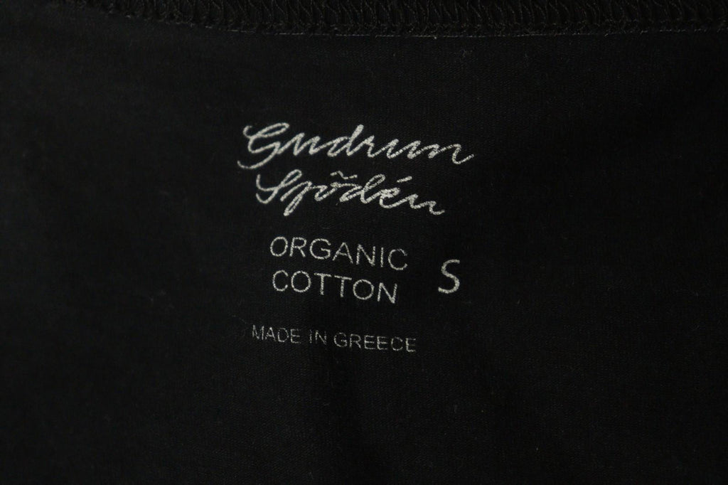 GUDRUN SJODEN Black Organic Cotton Scoop Neck Sleeveless Bodycon Dress – Size S