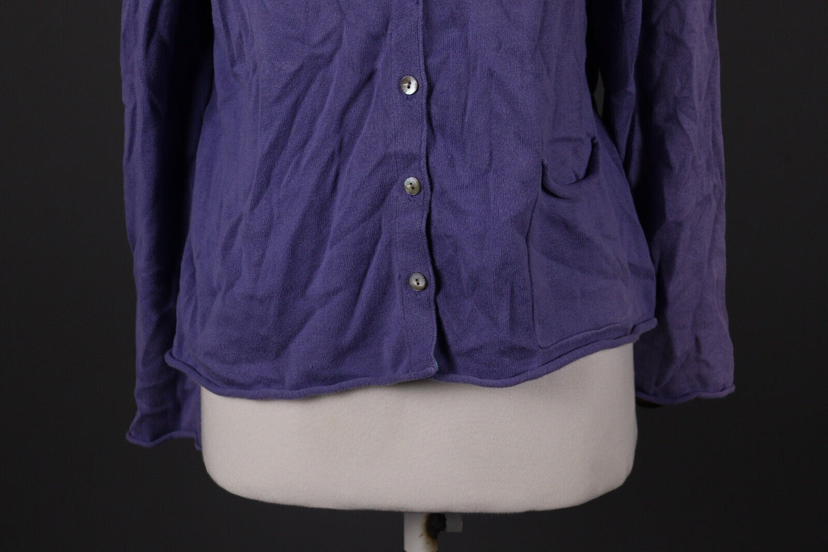 Gudrun Sjoden Blue Knit Cardigan Sweater – Size L
