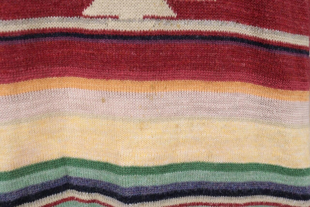 DENIM SUPPLY RALPH LAUREN Multicolor Aztec Linen Lagenlook Knited Sweater – Size L