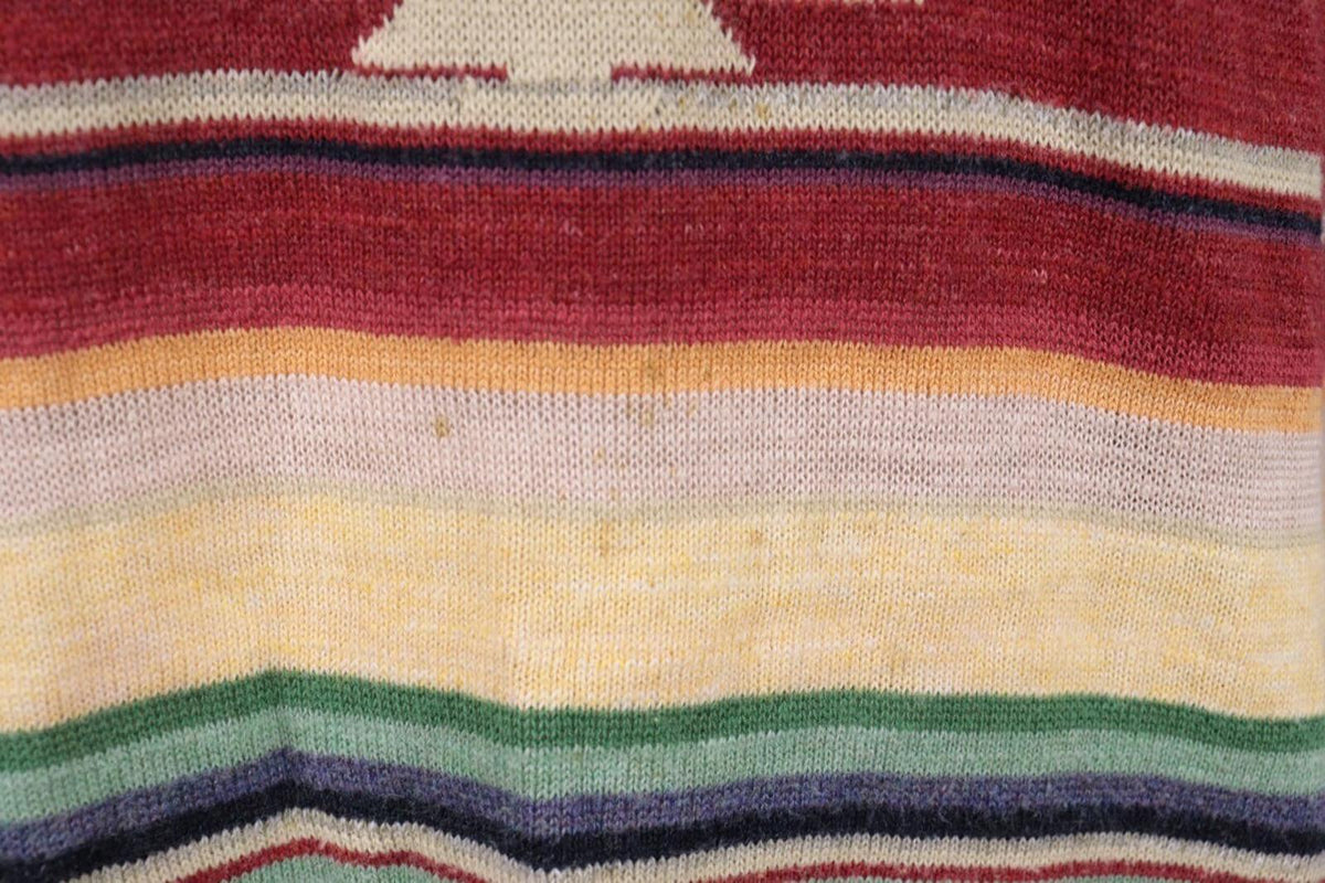 DENIM SUPPLY RALPH LAUREN Multicolor Aztec Linen Lagenlook Knited Sweater – Size L