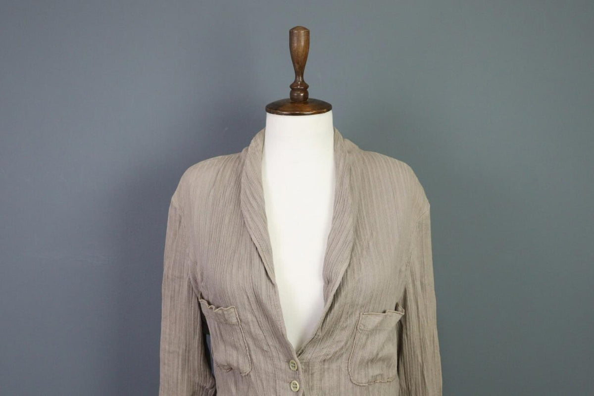 TRANSIT PAR SUCH 312 Beige Lagenlook Long Cardigan Sweater – Size 4