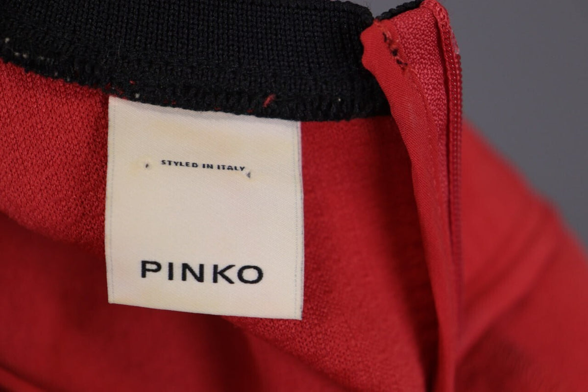 Pinko Red Sleeveless Evening Bodycon A-Line Short Dress – Size I 42 / GB 10 – Used