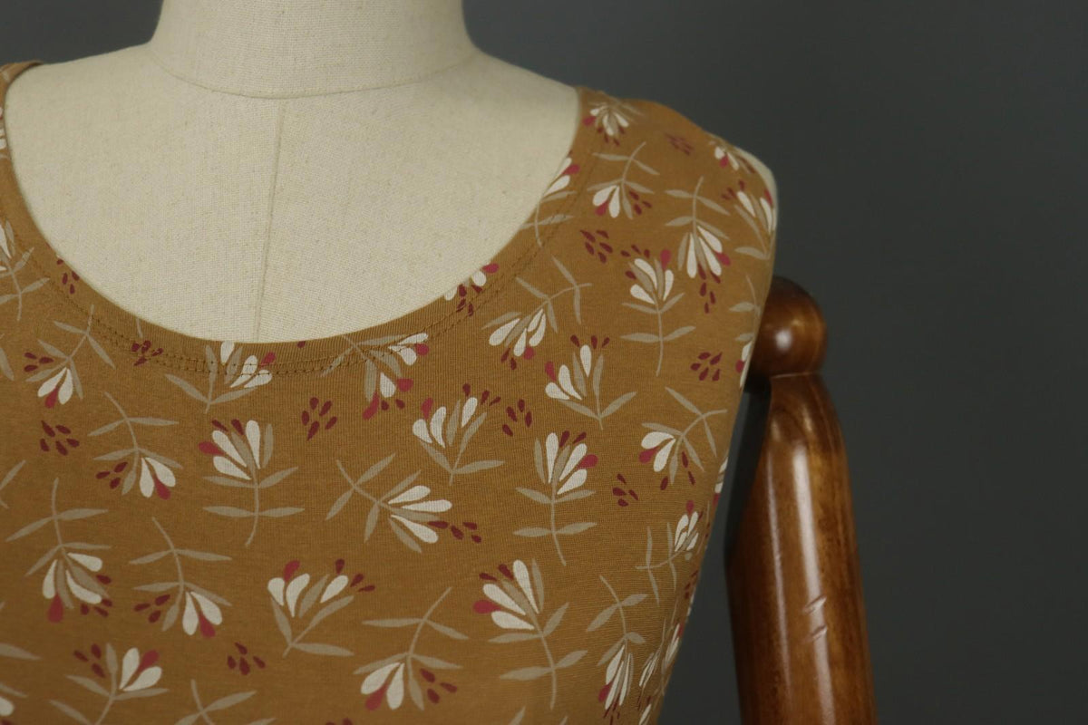 GUDRUN SJODEN Multi Floral Sleeveless Round Neck Pullover Tank Dress – Size L