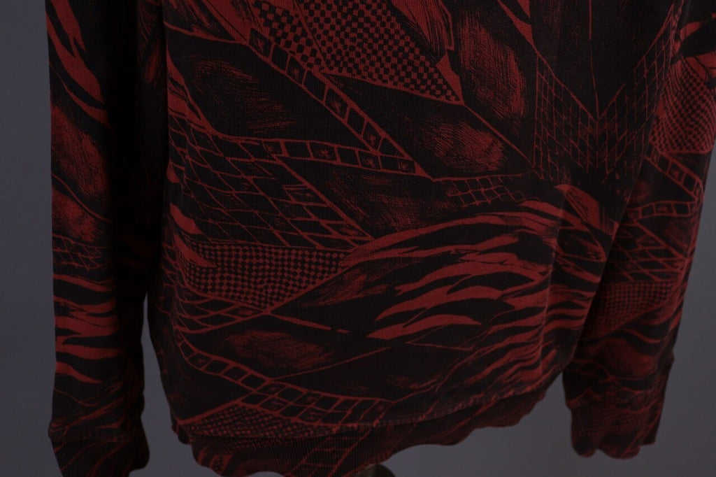 Just Cavalli Red Floral Crew Neck Sweatshirt Jumper Sweater – Size L