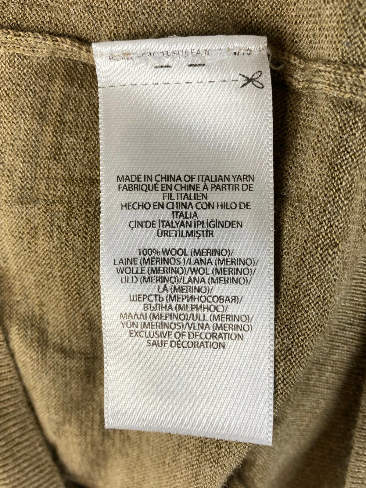 POLO RALPH LAUREN Brown Slim Fit Merino Wool Long Sleeve Sweater – Women's L