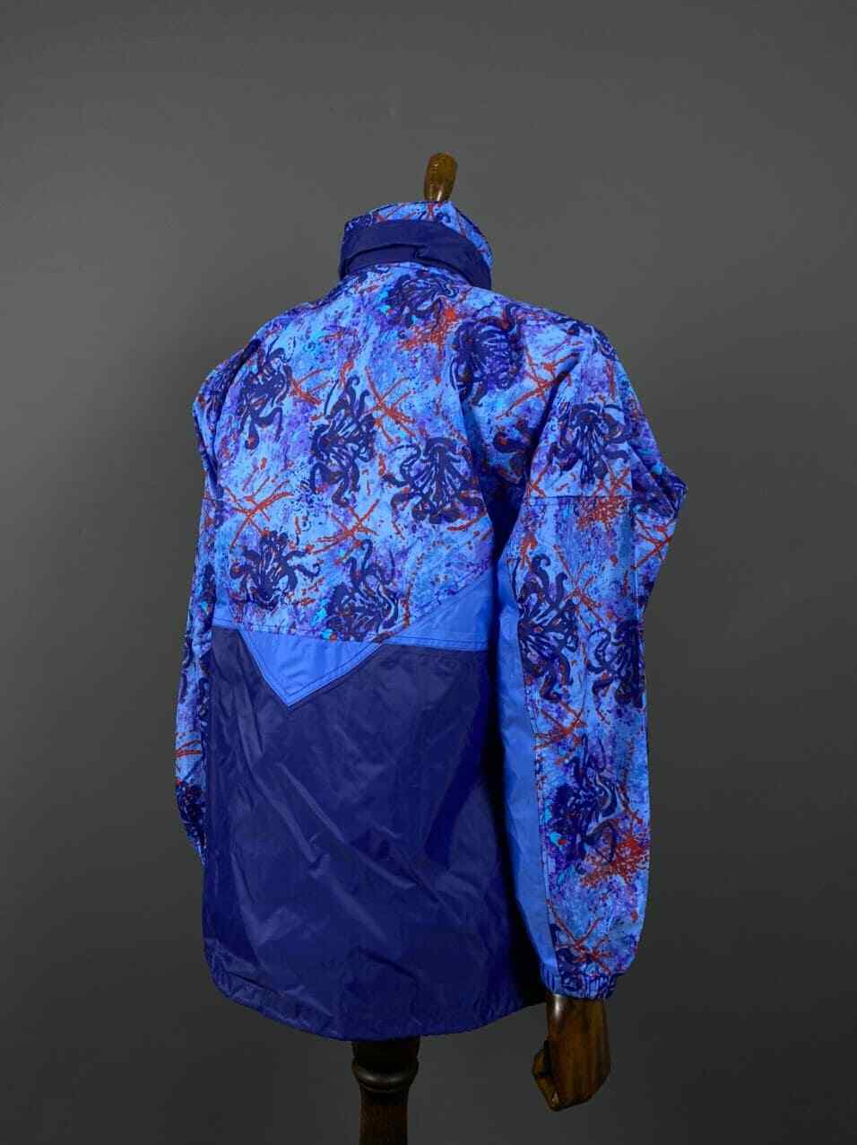 K.WAY PLUS Blue Zip Up Waterproof Windproof Nylon Rainjacket – Men's M