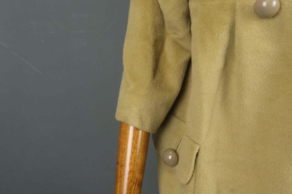 MOSCHINO Aeffe Brown 100% Virgin Wool 3/4 Sleeve Cheap and Chic Short Coat Sz 38