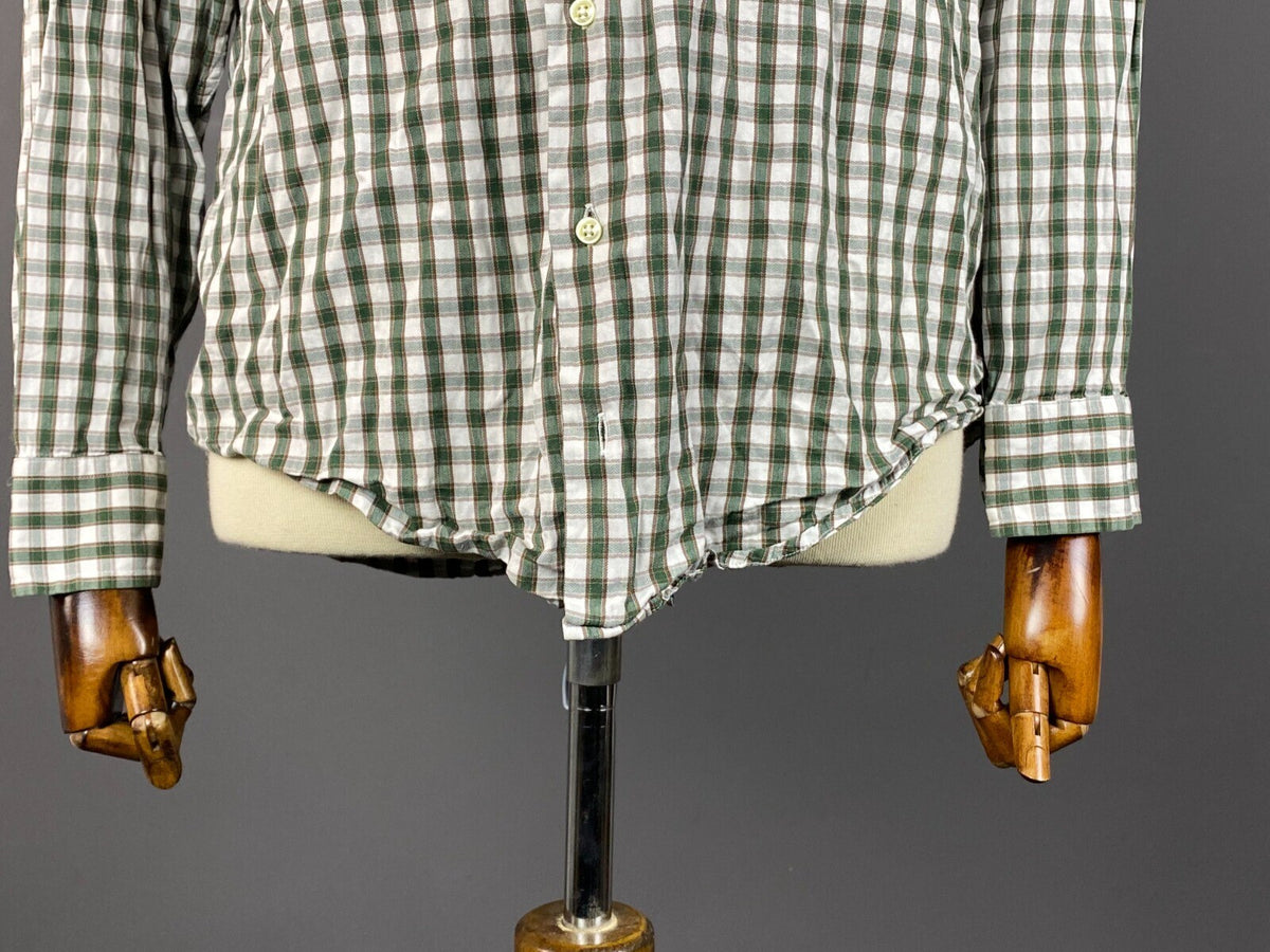 Barbour Sporting Green Check Button Down Shirt – Size US S / UK M