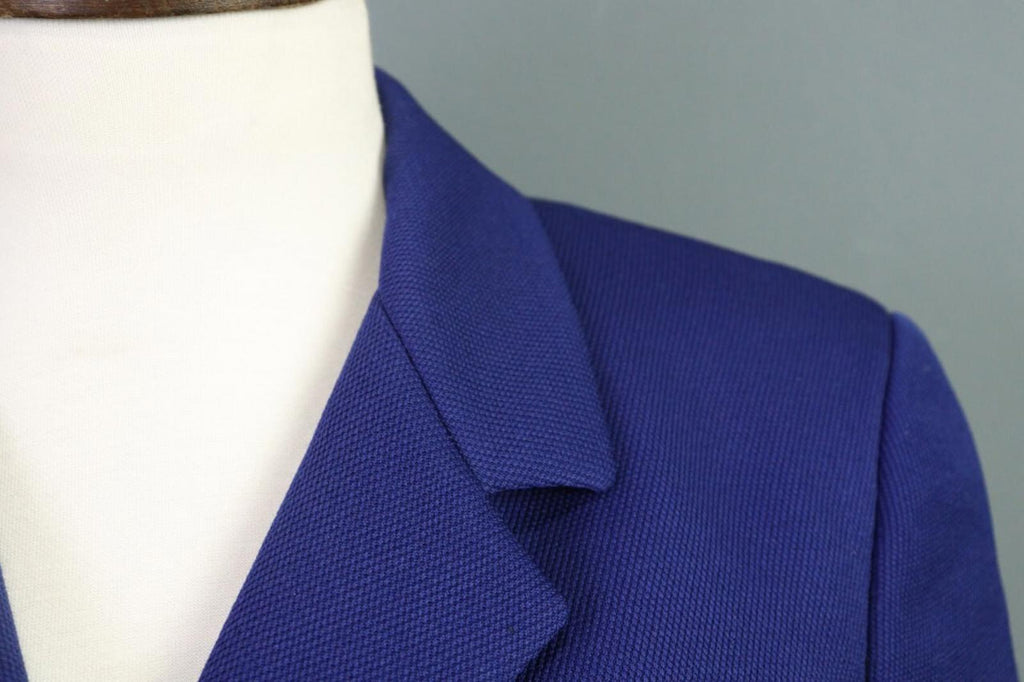 VERSACE CLASSIC V2 Blue Single Breasted Cropped Blazer Coat – Size 42