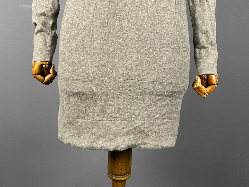 OSKA Regular Fit Cashmere Lagenlook Long Sleeve Sweater Midi Dress – Size 1