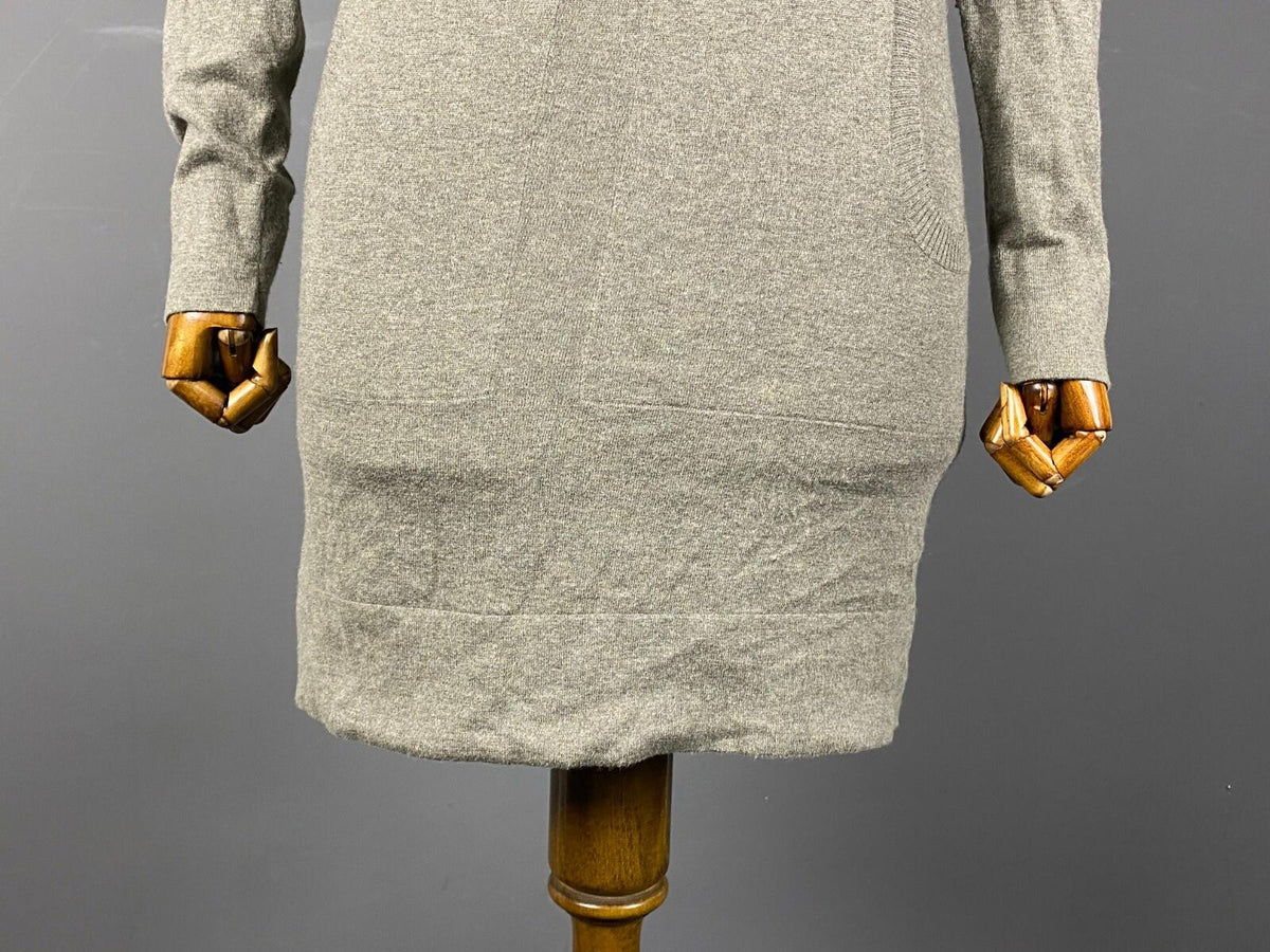 OSKA Regular Fit Cashmere Lagenlook Long Sleeve Sweater Midi Dress – Size 1